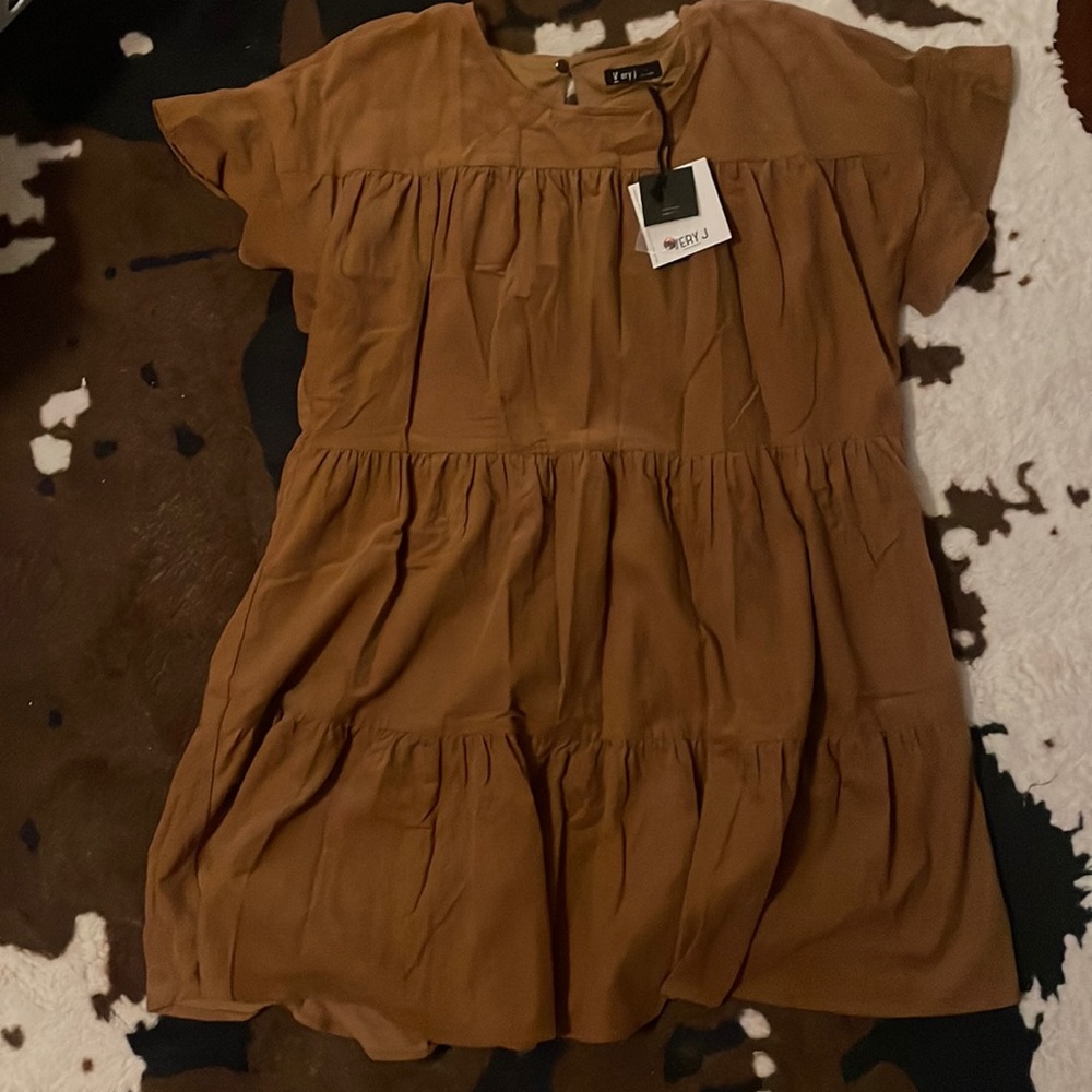 Brown Corduroy Dress
